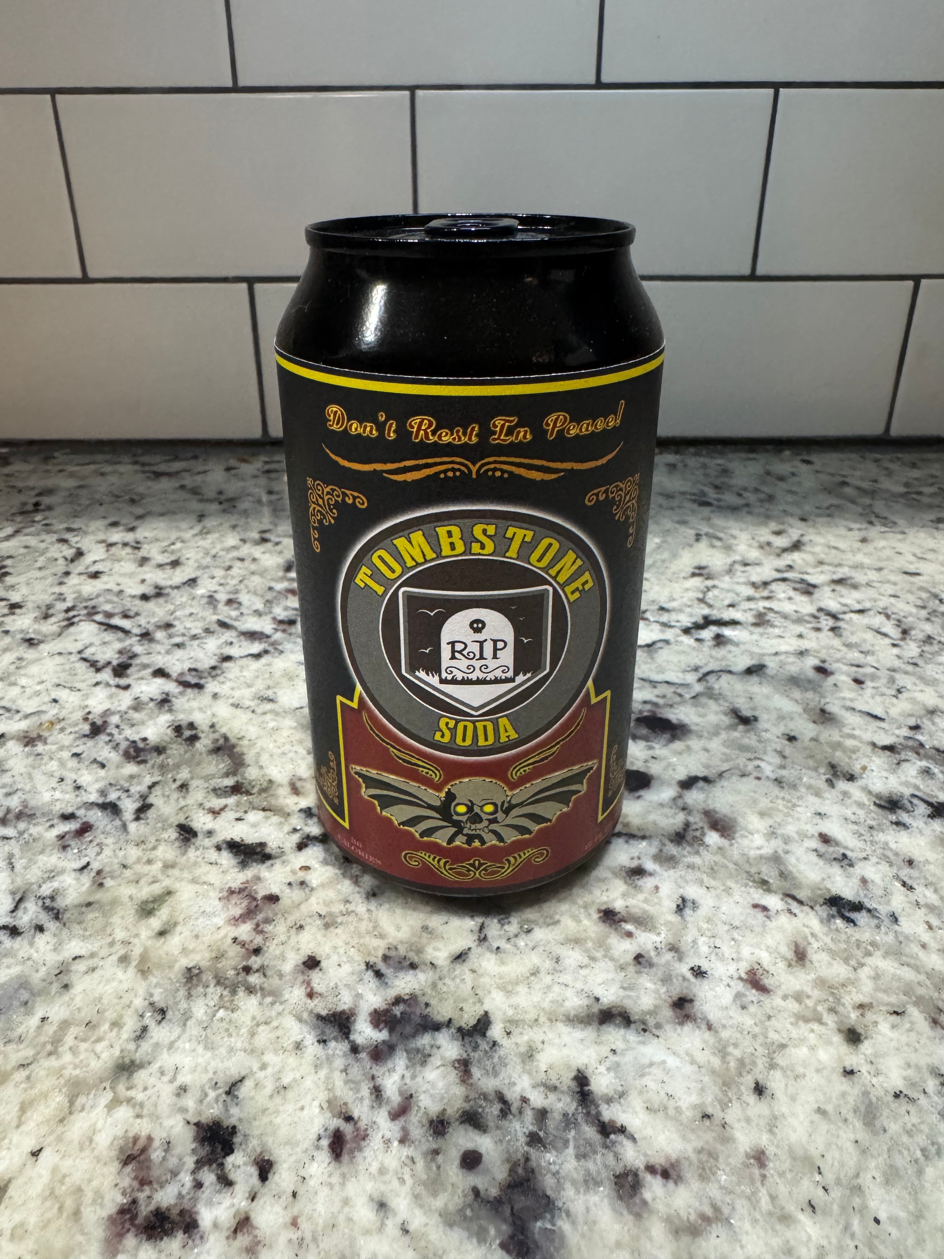 Tombstone Soda Can
