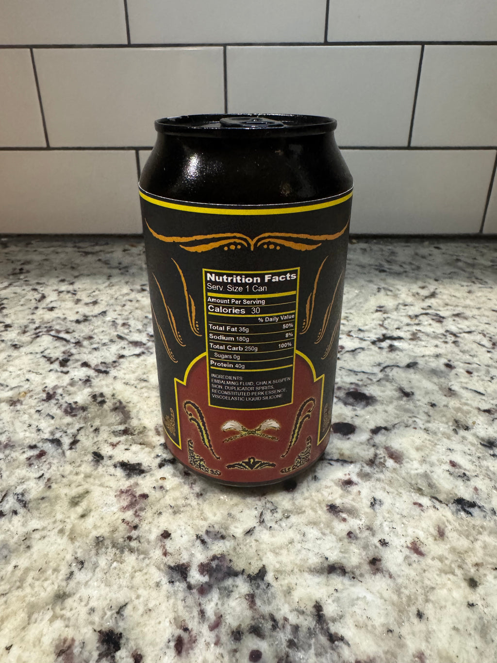 Tombstone Soda Can