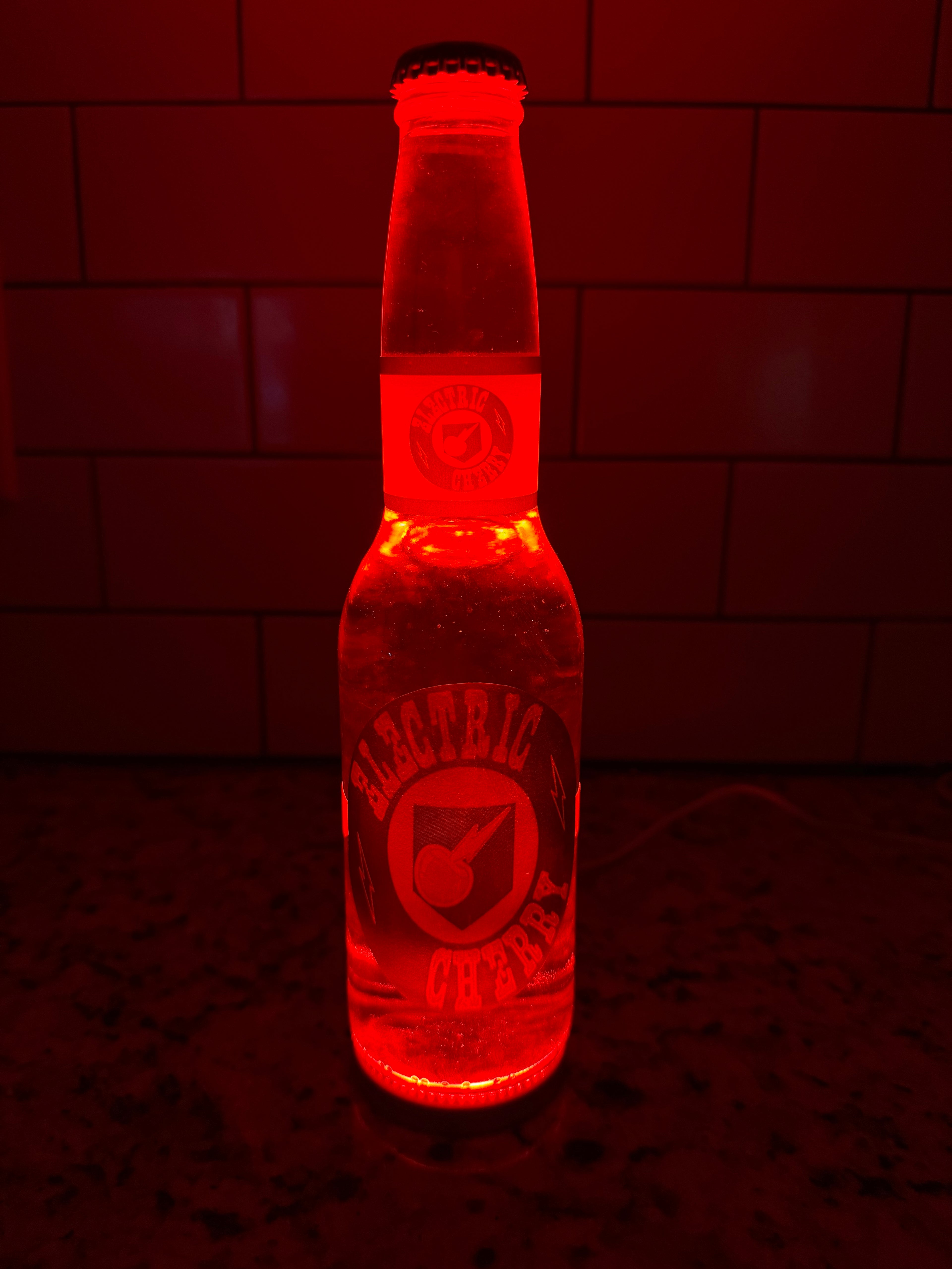 Electric Cherry LED Bottle